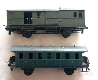 lotto 2 pz TRIX Carrozza Passeggeri e Bagagliaio