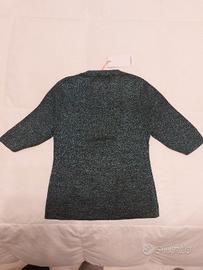 golf verde lurex nuovo taglia M "motivi"