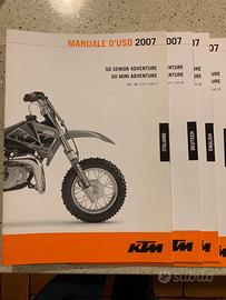 LIBRO DI USO E MANUTENZIONE KTM 50 CROSS