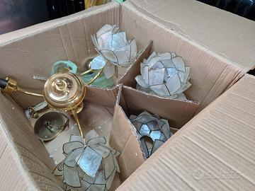 Set Lampadario a 3 luce e Due appliques coordinate