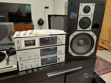 Impianto Hi-Fi Pioneer Vintage 1980 Blu Line