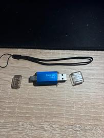 Chiavetta  da 128 gb USB-A USB-C  FineWish