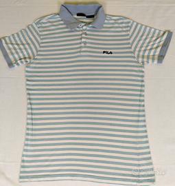 Polo FILA Bianca/Azzurra S - COME NUOVA 