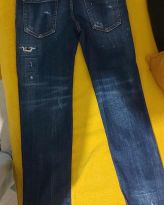 2 PAIA DI JEANS DIESEL-DSQUARED RAGAZZO.