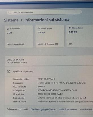 Computer Intel i5 con 8Gb e 1 Tb di memoria a 30eu