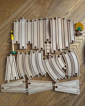 Pista in legno per trenino Thomas