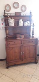 Mobile con piattaia in legno antico