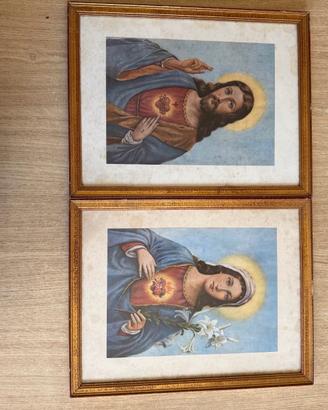 N° 2 Quadri Religiosi Vintage.