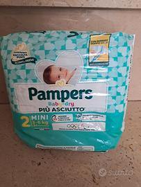 Pannolini Pampers Baby-Dry Taglia 2 Mini (3-6 kg) 