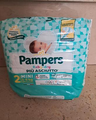 Pannolini Pampers Baby-Dry Taglia 2 Mini (3-6 kg) 