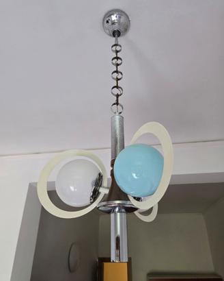 Lampada in stile Stilnovo anni '60 marrone