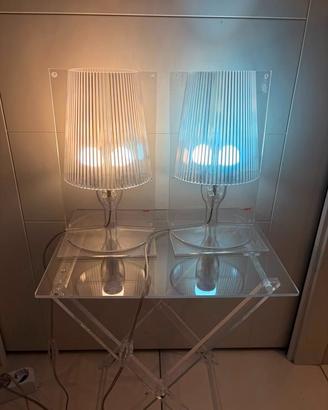 coppia Kartell Take lampada tavolo di design
