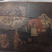DIPINTO EX VOTO SU LEGNO 1697