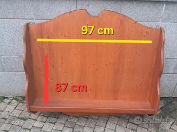 grande mensola in legno, salvaspazio 