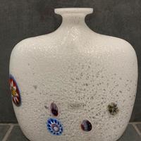 Grande vaso in vetro di Murano con murrine