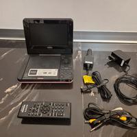 Lettore DVD CD sony 7'' rosa