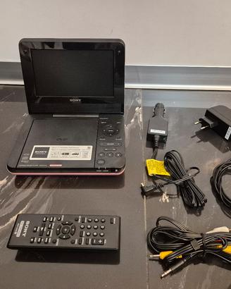 Lettore DVD CD sony 7'' rosa