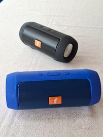 Cassa Bluetooth wireless musica radio blu