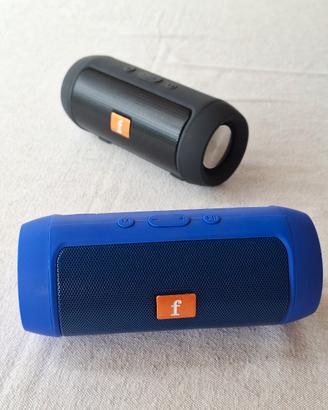 Cassa Bluetooth wireless musica radio blu