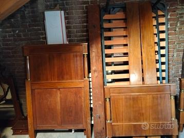 2 Letti singoli stile impero