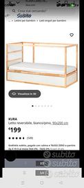 Letto Ikea Kura a ROMA  quartiere INFERNETTO 