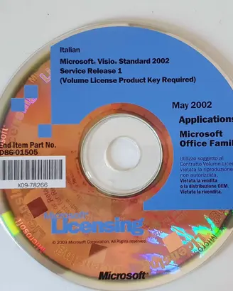CD ORIGINALE MICROSOFT VISIO STANDARD + OFFICE XP