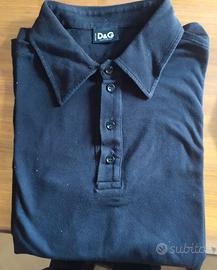 polo dolce & gabbana nero maniche corte Taglia 50