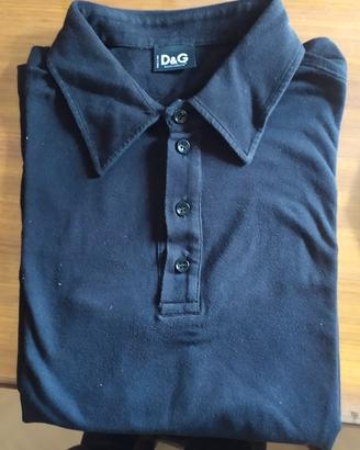 polo dolce & gabbana nero maniche corte Taglia 50