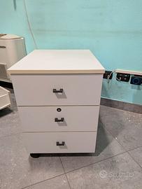 Cassettiere ufficio legno e metallo