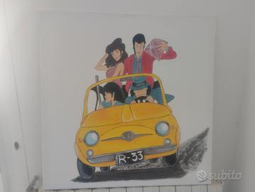 quadro su tela lupin