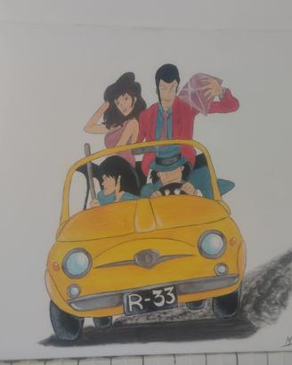 quadro su tela lupin