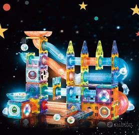 Costruzioni Magnetiche 144 Pezzi con Luci LED & Pi