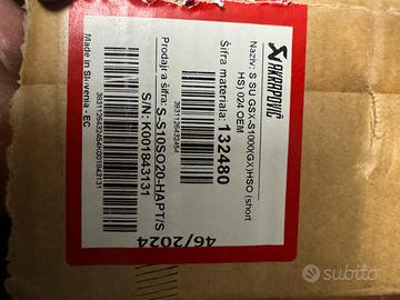 terminale akrapović SUZUKY GSX-S GX 1000