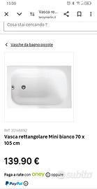 Vasca da bagno nuova  + pannello di rivestimento f