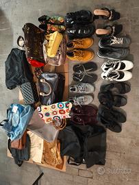 LOTTO SCARPE DONNA E BORSE COME NUOVE