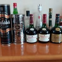 10 BOTTIGLIE VINTAGE 25 ANNI WHISKY -COGNAC GRAPPA