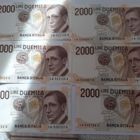 Banconote da 2000 lire - Repubblica italiana