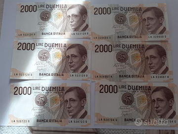 Banconote da 2000 lire - Repubblica italiana