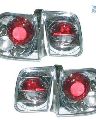FANALI PER HONDA CIVIC 4P 96- LOOK LEXUS FONDO CRO