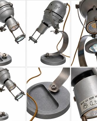 Lampada industriale con lente mobile – pezzo unico