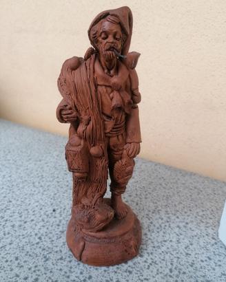 scultura vintage in argilla