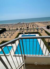 Frontemare/vista diretta mare/bilo/5pax/pza Milano