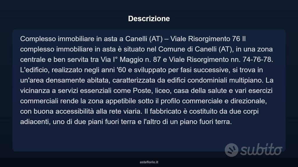 Immobile in asta di 595 m² a Canelli - Vista 4