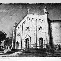 "Fanano-Chiesa" disegno di Lorenzo Mesini
