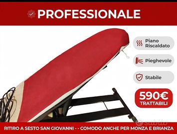 Asse da Stiro Professionale Polti Piano Riscaldato