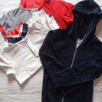 JACADI: due polo + un maglione T. 10 anni