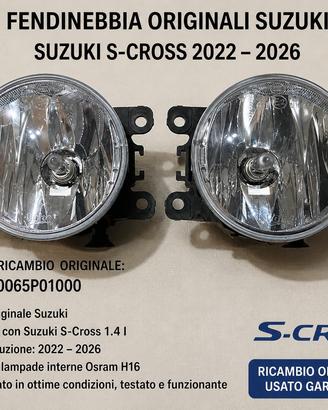 FARI FENDINEBBIA SUZUKI S-CROSS ORIGINALI