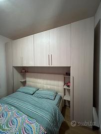 armadio ponte con letto contenitore