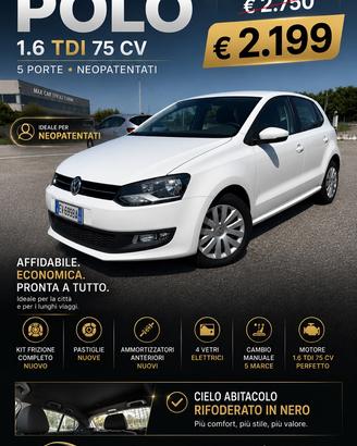 VOLKSWAGEN POLO 1.6 TDI 75 CV • KIT FRIZIONE NUOVO