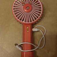 Ventilatore portatile da scrivania rosa